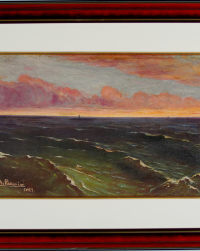Mare in tempesta - Dipinto da Aldo Pasquini